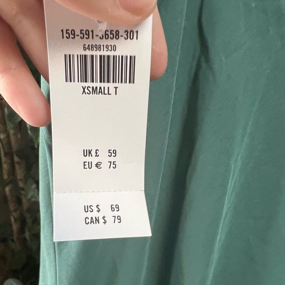 Abercrombie & Fitch Traveler Dress Green in a XS Tall color sold out online - Picture 4 of 4